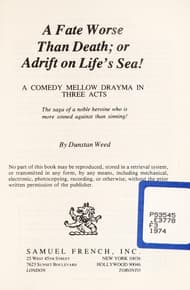 A Fate Worse than Death: or Adrift on Life's Sea! Book Cover