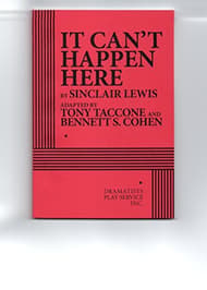 It Can't Happen Here Book Cover