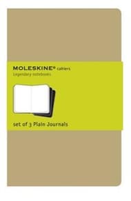 Moleskine Cahiers: Set of 3 Plain Journals Book Cover