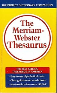 The Merriam-Webster Thesaurus Book Cover