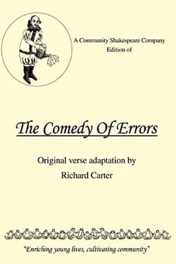 A Community Shakespeare Company Edition Of The Comedy Of Errors Book Cover