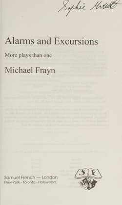 Alarms and Excursions (Acting Edition) Book Cover