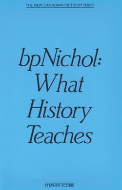 Bpnichol Book Cover