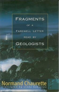 Fragments Of A Farewell Letter Read By Geologists Book Cover