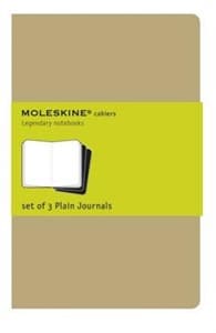 Moleskine Cahiers: Set of 3 Plain Journals Book Cover