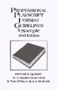 Professional Playscript Format Guidelines & Sample Book Cover