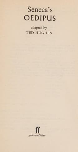 Seneca's Oedipus Book Cover