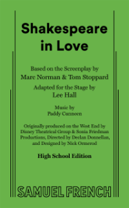 Shakespeare in Love (High School Edition) Book Cover
