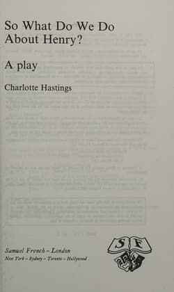 So What Do We Do About Henry? Book Cover