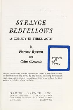 Strange Bedfellows Book Cover