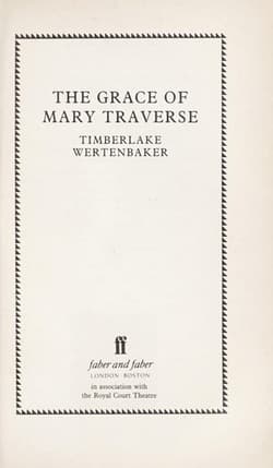 The Grace of Mary Traverse Book Cover