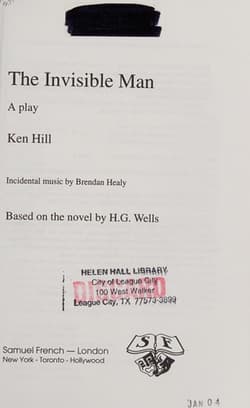The Invisible Man Book Cover