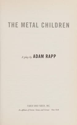 The Metal Children: A Play Book Cover
