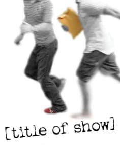 [title of show] Book Cover