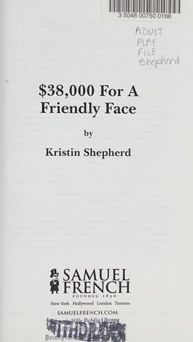 $38,000 For A Friendly Face Book Cover