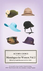 Actor's Choice: Monologues For Women, Volume 2 Book Cover