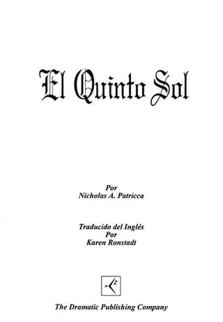 El Quinto Sol Book Cover