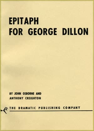 Epitaph for George Dillon Book Cover