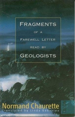 Fragments Of A Farewell Letter Read By Geologists Book Cover