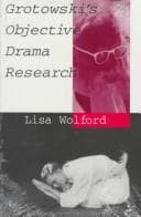 Grotowskias Objective Drama Research Book Cover