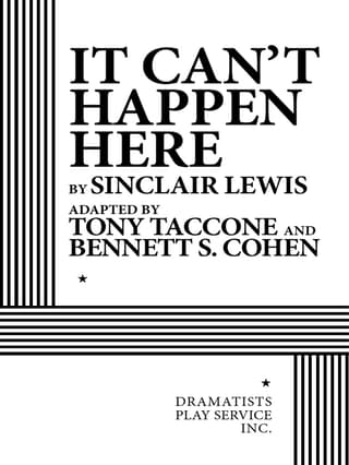 It Can't Happen Here Book Cover