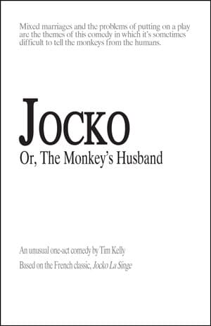 Jocko or, The Monkey's Husband Book Cover