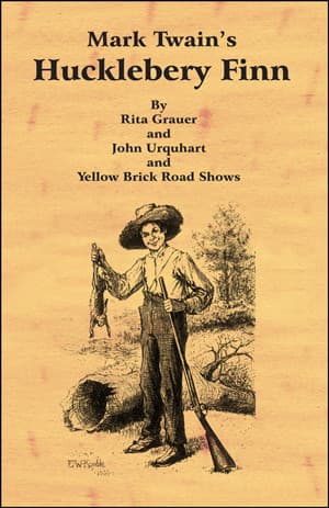 Mark Twain's Huckleberry Finn Book Cover