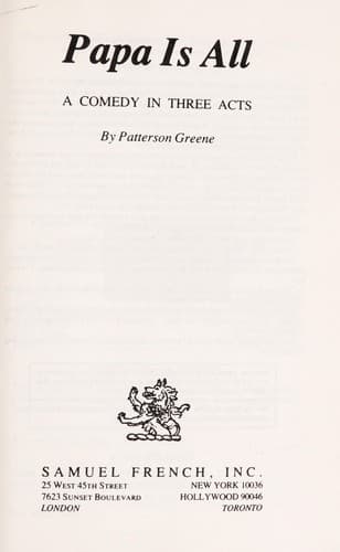 Papa Is All Book Cover
