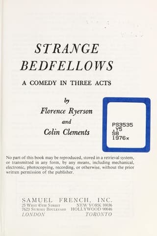 Strange Bedfellows Book Cover