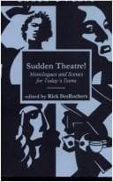 Sudden Theatre! Monologues and Scenes for Today's Teens Book Cover