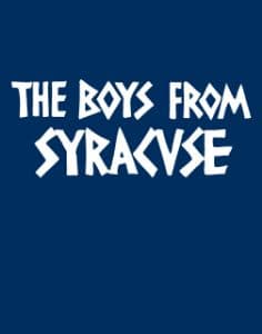 The Boys From Syracuse Book Cover