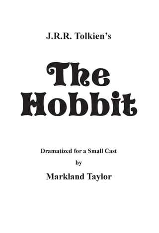 The Hobbit Book Cover