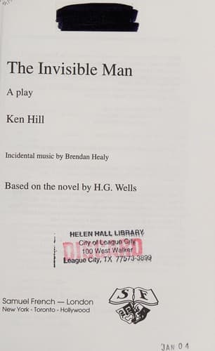 The Invisible Man Book Cover