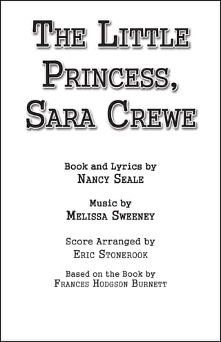 The Little Princess, Sara Crewe Book Cover