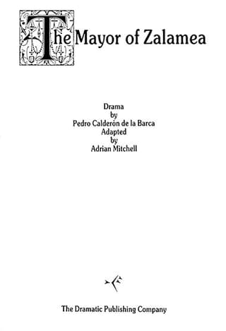 The Mayor of Zalamea Book Cover