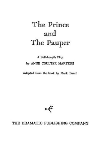 The Prince and the Pauper Book Cover