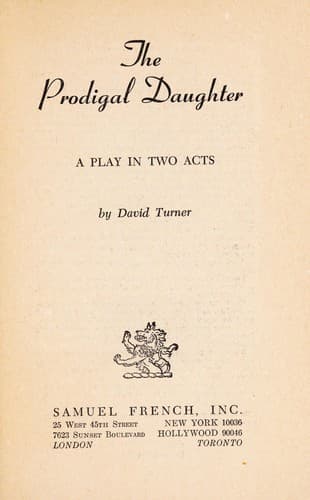 The Prodigal Daughter Book Cover