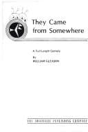 They Came From Somewhere Book Cover