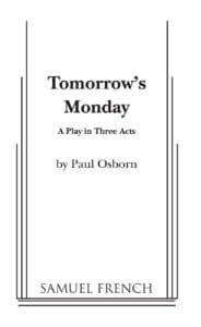 Tomorrow's Monday Book Cover