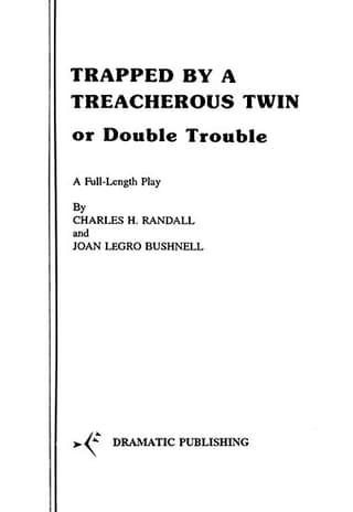Trapped by a Treacherous Twin (or Double Trouble) Book Cover