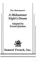 William Shakespeare's A Midsummer Night's Dream Book Cover