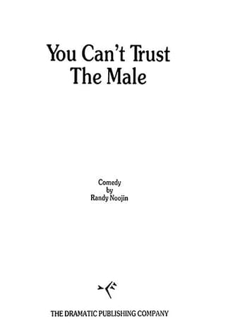 You Can't Trust The Male Book Cover